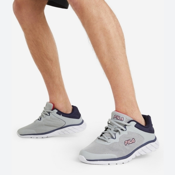 New FILA 1rm01403-077 Men's Memory Sportland Running Gray Purple Lace Sz 8.5 - Picture 2 of 10